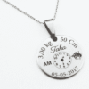 Pendentif cadeau de naissance unique 20mm en Acier inoxydable 3 Pendentif cadeau de naissance