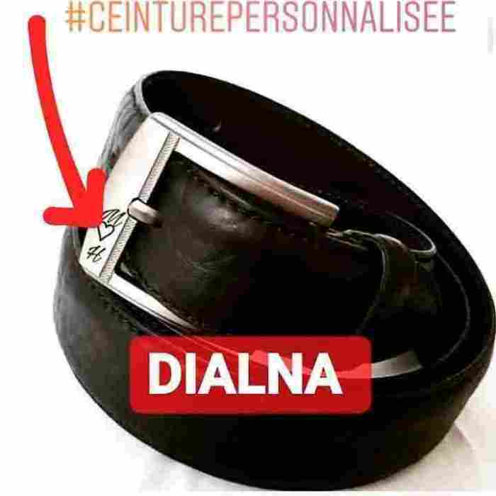 Ceinture-personnalise-lettres-en-vrai-cuir Personnalisé Maroc
