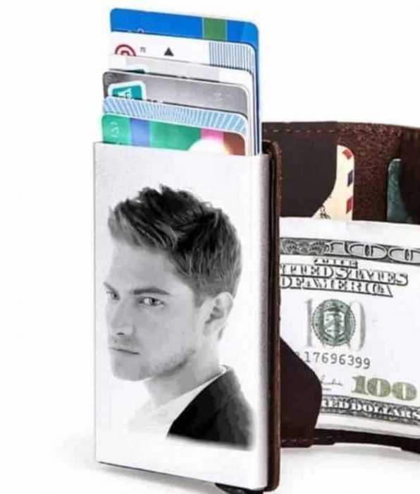 Porte Carte Cuir Personnalisé Avec Photo De Votre Choix Personnalisé Maroc