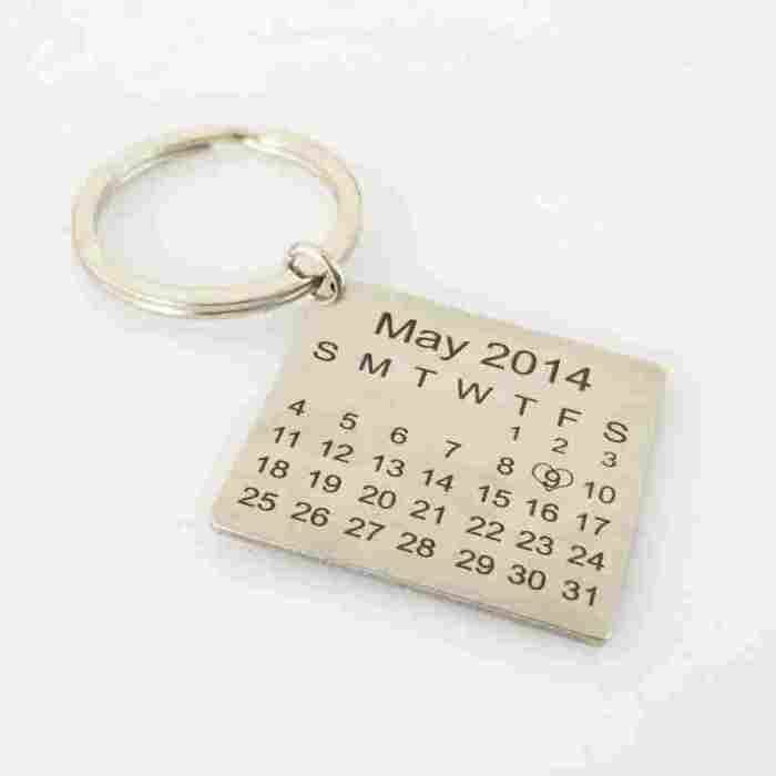 Porte-clés Personnalisés Date Personnalisé Maroc