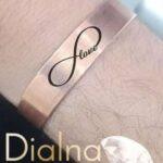 Bracelet en cuivre personnalisé avec logo ou texte de votre choix