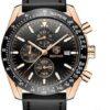 Montre homme Chronographe mouvement de quartz cuir