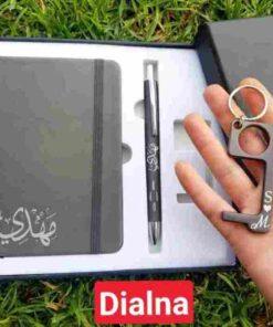 Pack bloc-notes stylo porte-clés