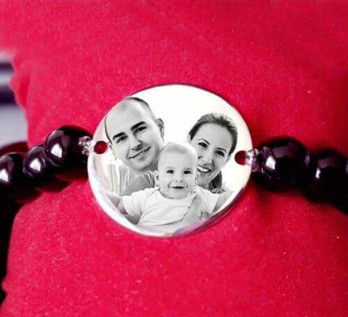 Bracelet personnalisé en Acier Inoxydable 20mm en pierres