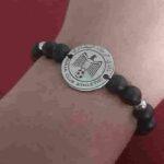 Bracelet sportif en Acier Inoxydable avec pierres esthétique 