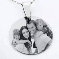 Pendentif Rond Gravé Personnalisé