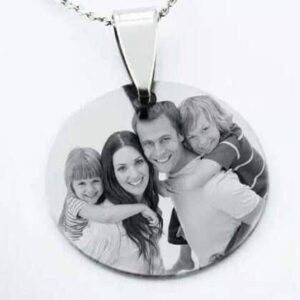 Mini Pendentif personnalisé avec photo en Acier inoxydable 16 mm