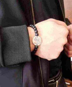 Bracelet personnalisé prénom ou texte avec pierres esthétiques