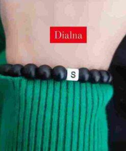 2 Bracelets personnalisés lettres pierres