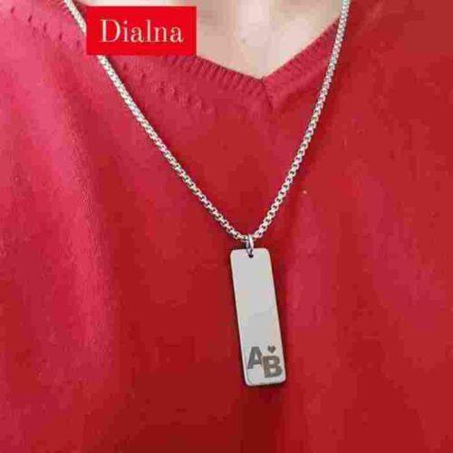 Pendentif personnalisé rectangle 50/20mm - Image 3