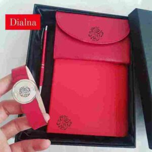 Pack Dialna Porte Monnaie Bloc Notes Stylo Bracelet Personnalisé Maroc