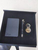 Pack cadeau personnalisé bloc-note A6 stylo porte-clés