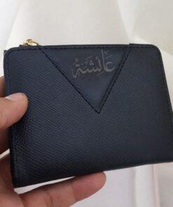 Portemonnaie Femme Noir personnalisé