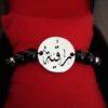 Bracelet personnalisé avec texte avec pierres séparés
