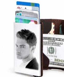 Porte carte cuir personnalisé avec photo de votre choix