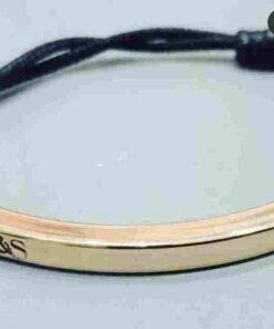 Bracelet doré personnalisé barre