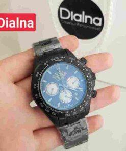 Montre homme Chronographe mouvement de quartz Stainless style