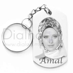 Porte-clés En Acier Inoxydable D'une Forme Ronde Diamètre 30mm Personnalisé Maroc