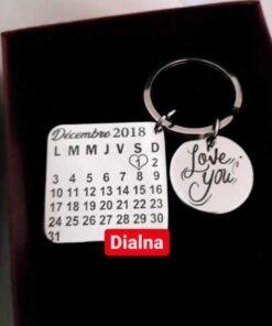 porte-clés personnalisé 2 pièces